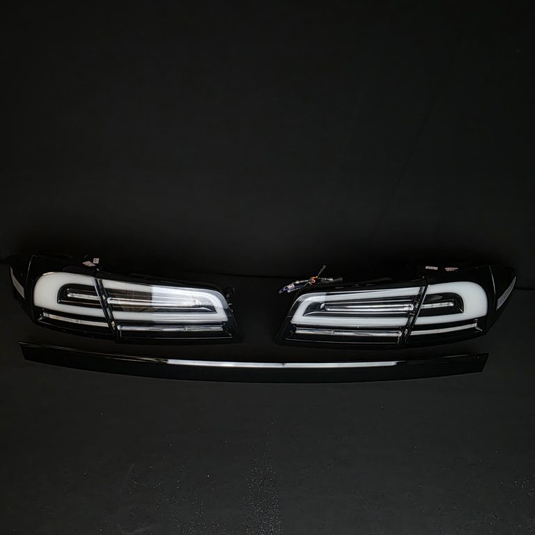 Tesla Model S Rear Tail Light Conversion Kit Clear And DECHROME