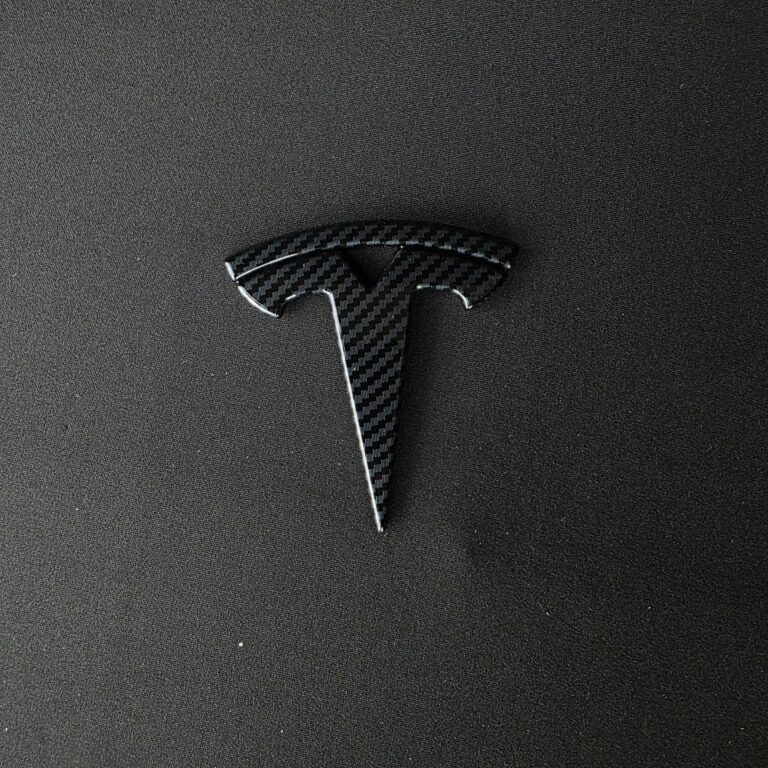 Tesla Model S Front Badge Carbon Cover